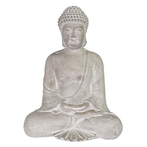 Buda en cemento 23x17,5x28,5 cm gris
