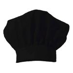 Gorro-Cocinero-Linea-Vip-Liso-Negro-Gabardina-0