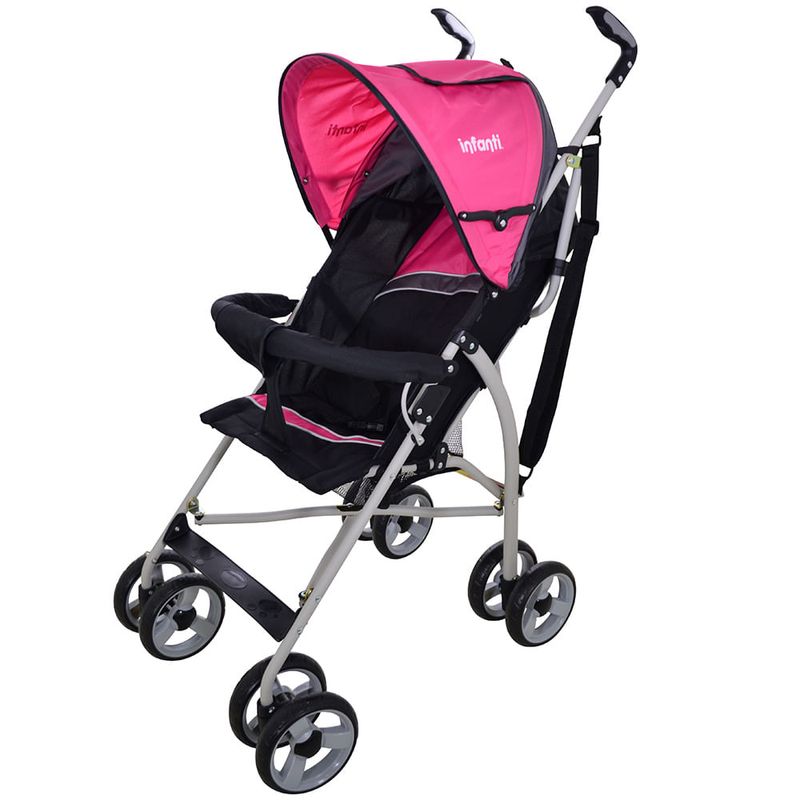 Coche-par-INFANTI-Mod-h108-negro-rosa-0