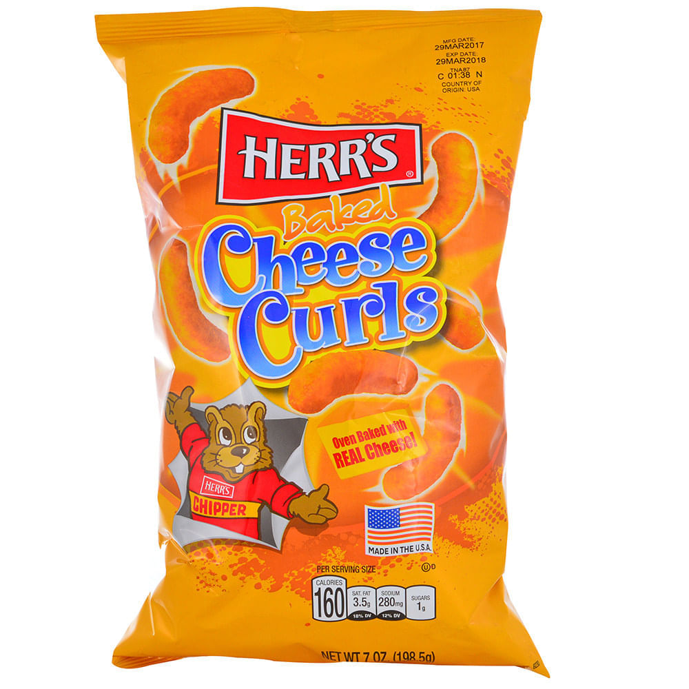 Cheese curls HERR'S 198 g - Disco