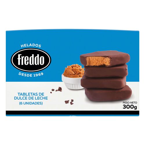 Tabletas FREDDO de dulce de leche x6 un. 300 g