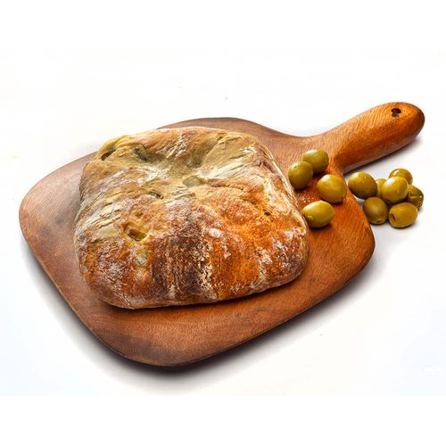 Pan rústico con aceituna x un.