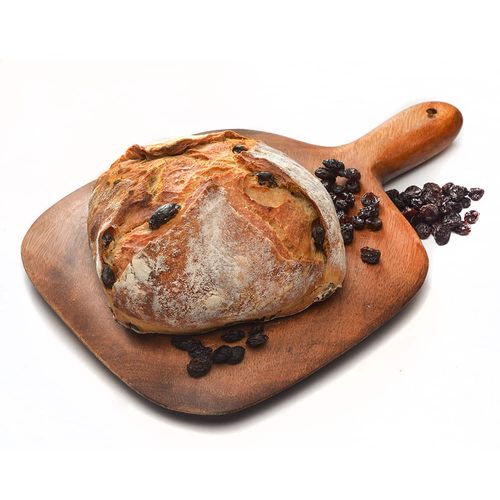 Pan rústico con pasas x un.