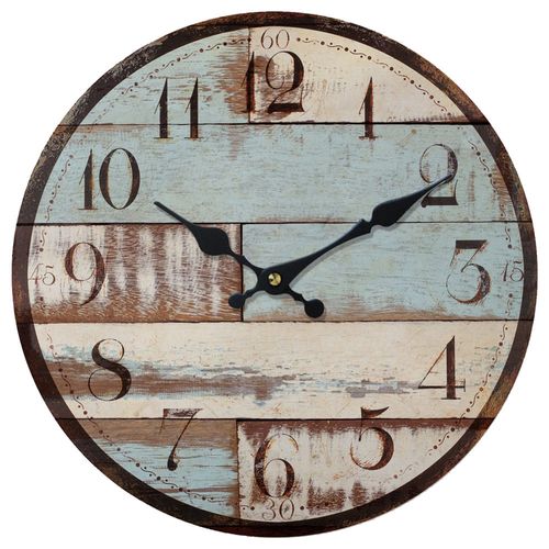 Reloj de pared 33 cm Vintage Estampado