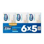 Pack-6x5-jabon-de-tocador-ELITE-humectante-90-g-0