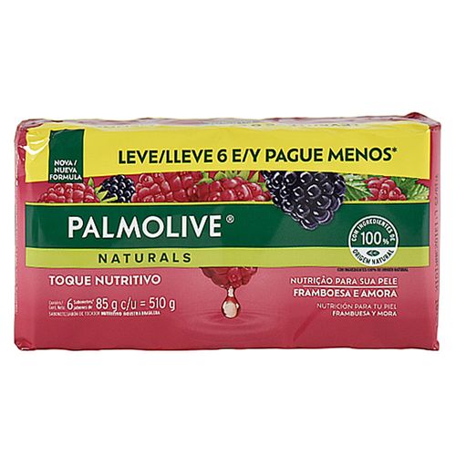 Pack x 6 jabón de tocador PALMOLIVE Frambuesa 85 g