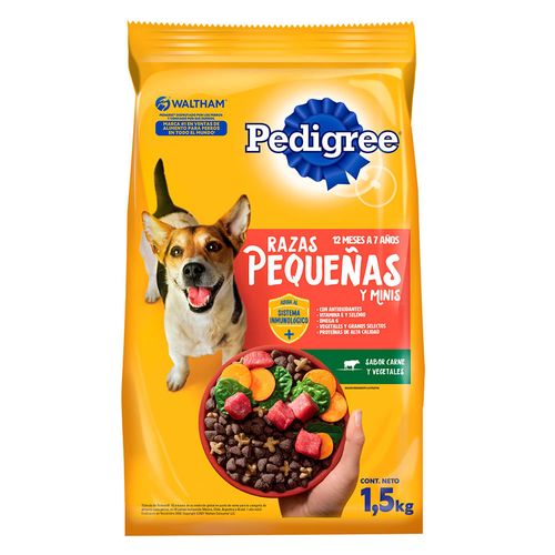 Alimento para perro PEDIGREE Adulto Razas Pequeñas 1.5 kg
