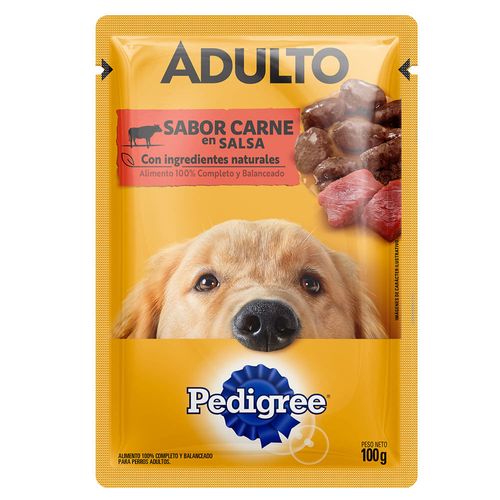 Alimento para perros PEDIGREE Adulto con carne 100 g