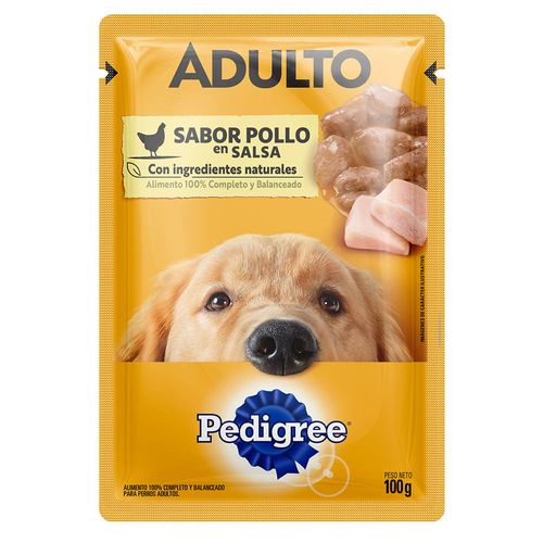 Alimento para perros PEDIGREE Adulto sabor pollo 100 g