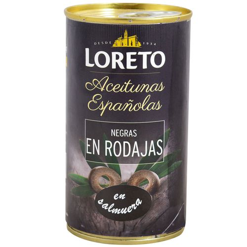 Aceitunas negras LORETO en rodajas 175 g