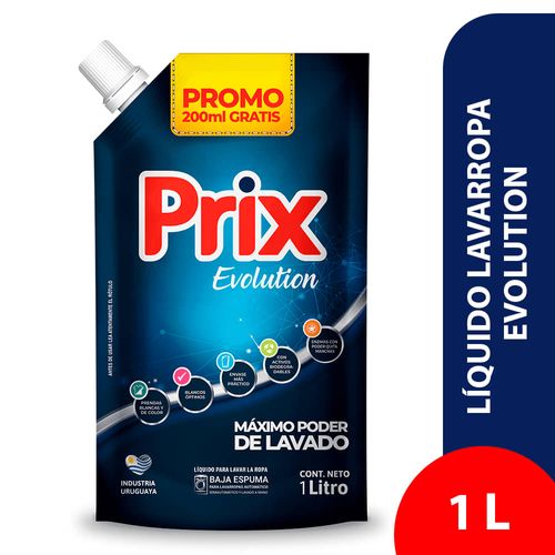 Detergente líquido ropa PRIX Evolution doy pack 1 L