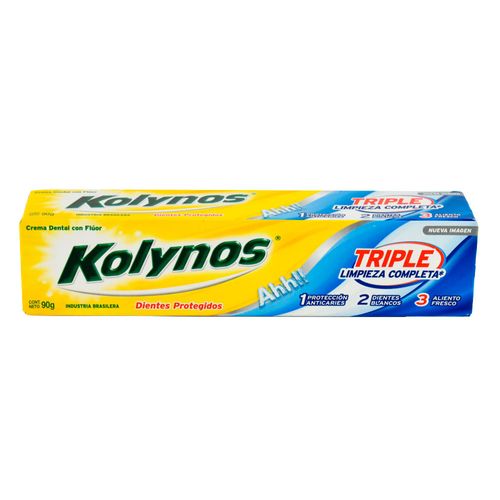 Crema dental KOLYNOS Limpieza Completa 90 g