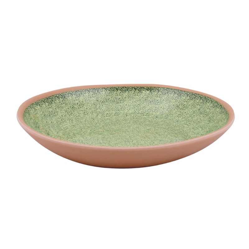 Plato-llano-irregular-melamina-25-cm-verde-0