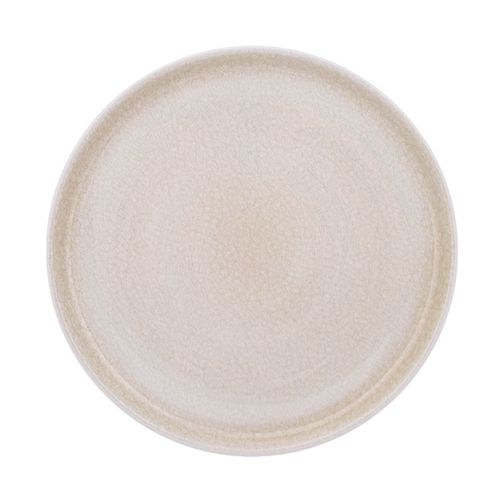 Plato llano melamina con borde 26 Cm blanco