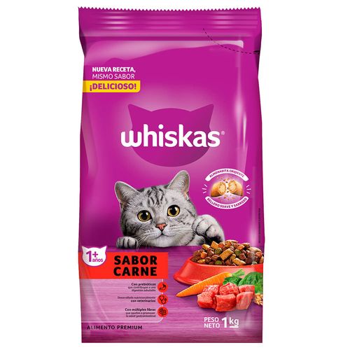 Alimento para gatos WHISKAS Carne 1 kg