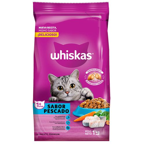 Alimento para gatos WHISKAS Pescado 1 kg