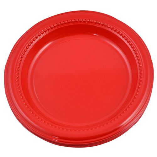 Plato Darnel rojo vivo 15.5 cm 12 un.