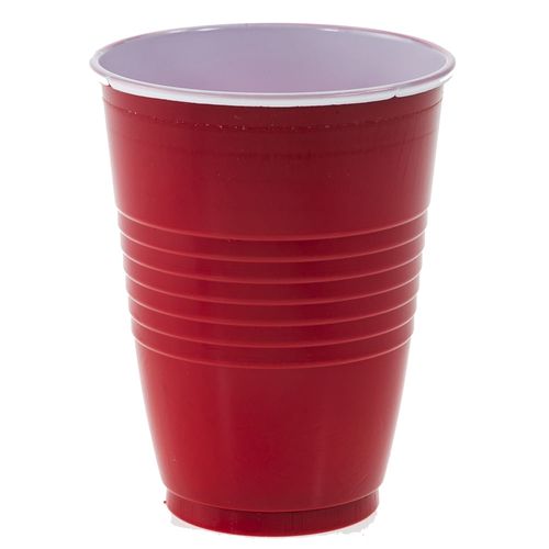 Vaso Darnel 360 ml rojo vivo 12 un.