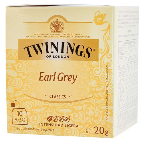 Té Earl Grey Twinings 10 sobres 20 g