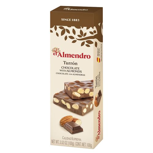Turrón EL ALMENDRO confitura de chocolate con almendras 100 g