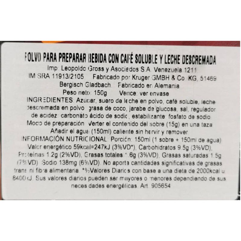 Cappuccino-KRUGER-Dolce-Vita-Classic-150-g-1