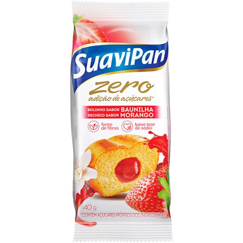 Mini budín SUAVIPAN Rell frutilla sin azúcar 40 g