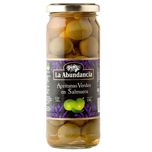 Aceitunas verdes LA ABUNDANCIA con carozo 200 g
