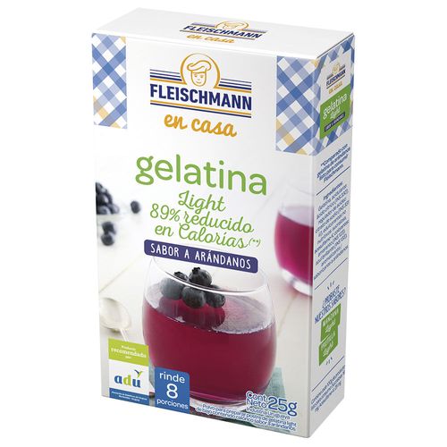Gelatina light FLEISCHMANN arándanos 8 porciones