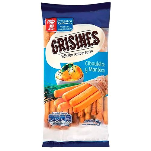 Grisines gourmet MAESTRO CUBANO manteca ciboulette