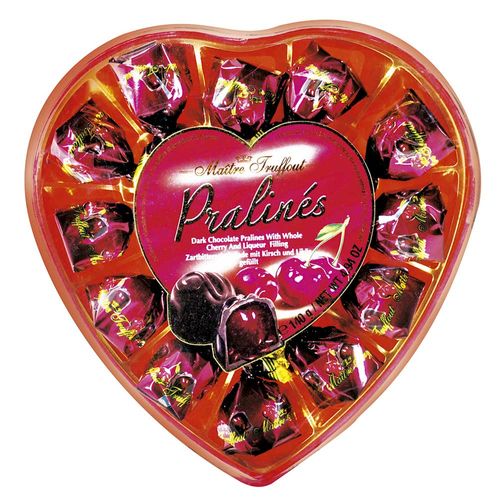 Bombonera corazón MAITRE TRUFFOUT cereza 140 g