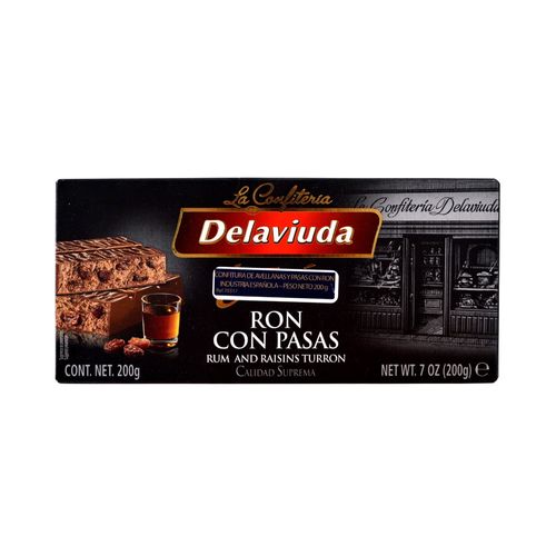 Praline DELAVIUDA ron con pasas 200 g