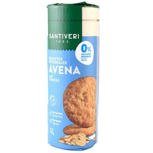 Galletitas SANTIVERI 0% azúcar avena 190 g