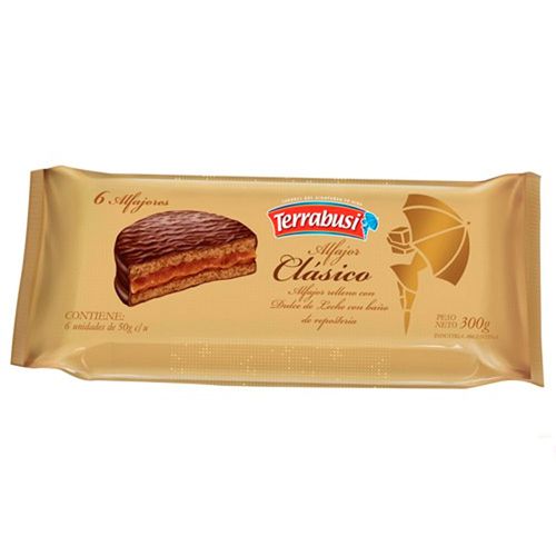 Pack x 6 alfajor TERRABUSI clásico 300 g