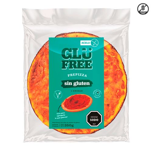 Pizza sin gluten familiar x un.