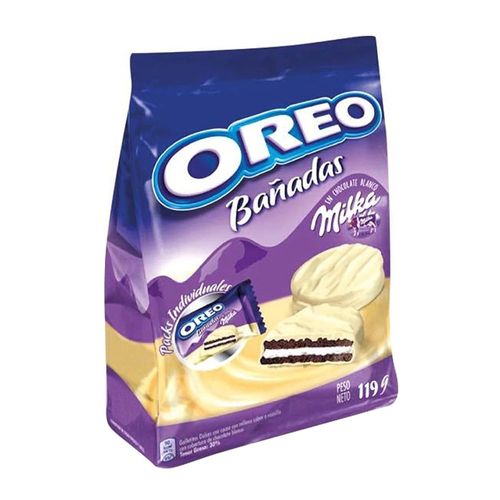 Galletitas OREO bañada chocolate blanco 119 g