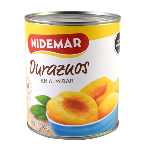 Duraznos en almíbar NIDEMAR 830 g