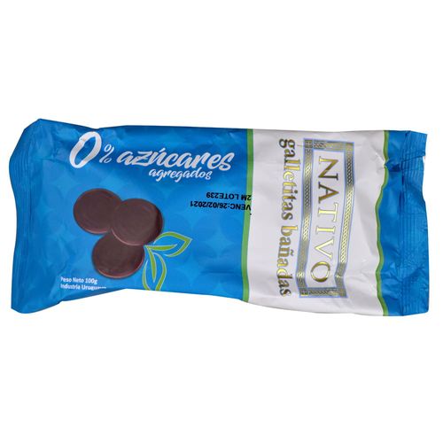 Galletitas bañadas NATIVO 0% azúcar 100 g