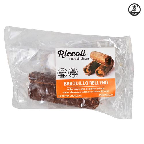 Barquillo RICCOLI relleno sin gluten 1 un 25 g