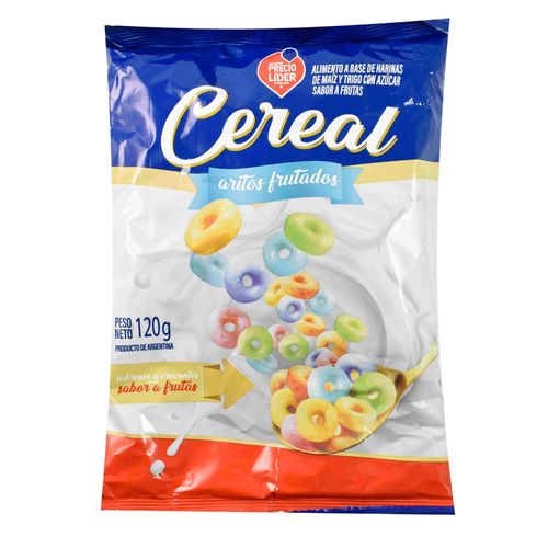 Cereales aritos frutados PRECIO LÍDER 120 g