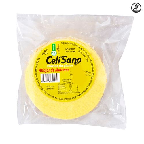 Alfajor maicena CELISANO sin gluten 70 g