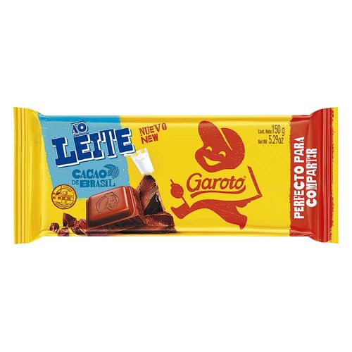 Chocolate GAROTO leche 150 g