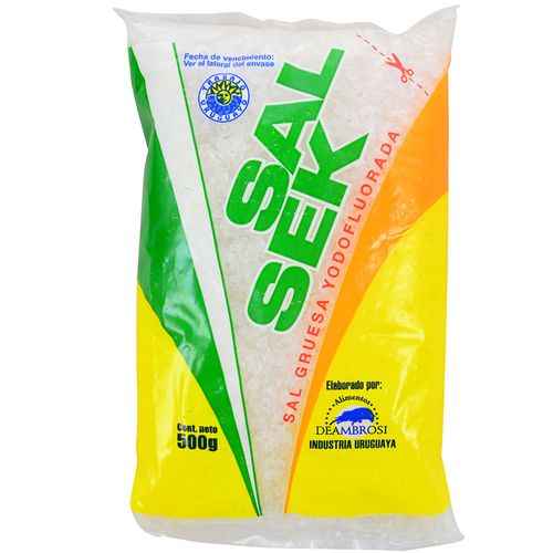 Sal gruesa SAL SEK yodada fluorada 500 g