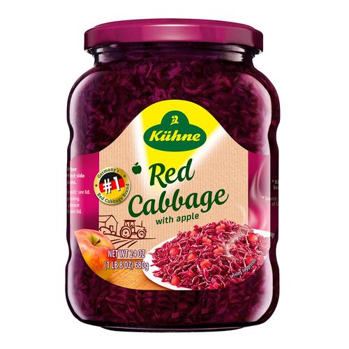 Repollo rojo y manzana en vinagre KÜHNE 720 ml