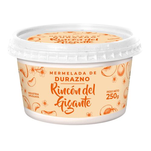 Mermelada de durazno RINCON DEL GIGANTE 250 g