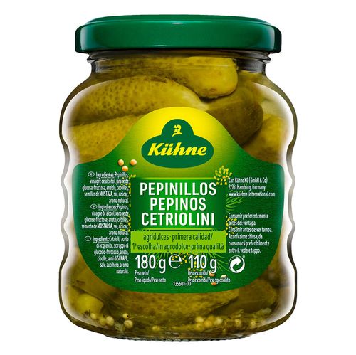 Pepinillos en vinagre KÜHNE 180 g