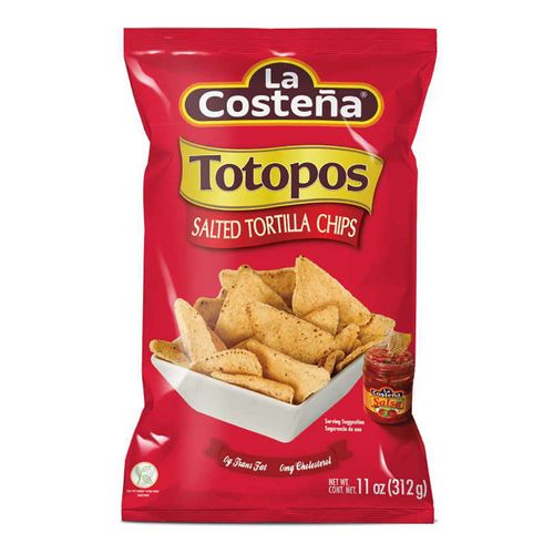 Snack totopos LA COSTEÑA 312 g
