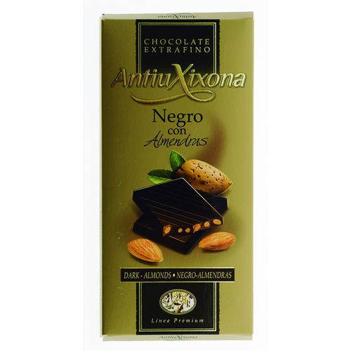 Chocolate ANTIU XIXONA Negro con Almendras 125 g