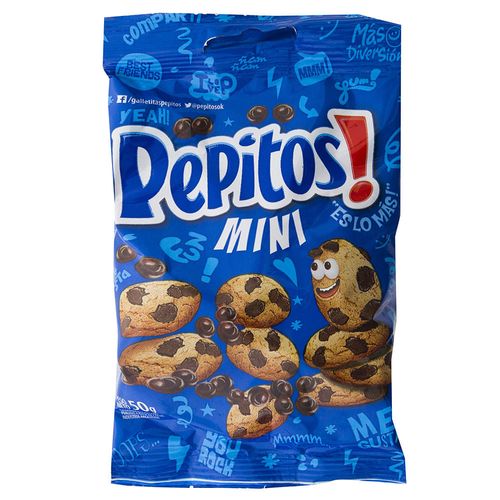 Galletitas mini PEPITOS con Chispas 50 g