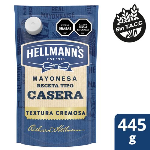 Mayonesa HELLMANN'S tipo casera 473 cc