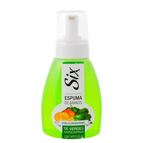 Espuma de manos SIX té verde 270 ml